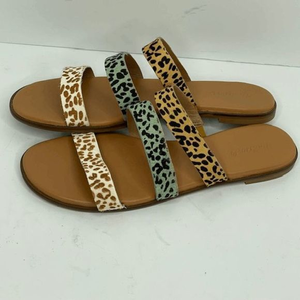 Madewell Rainbow Animal Print Calf Hair Slides Sandals‎